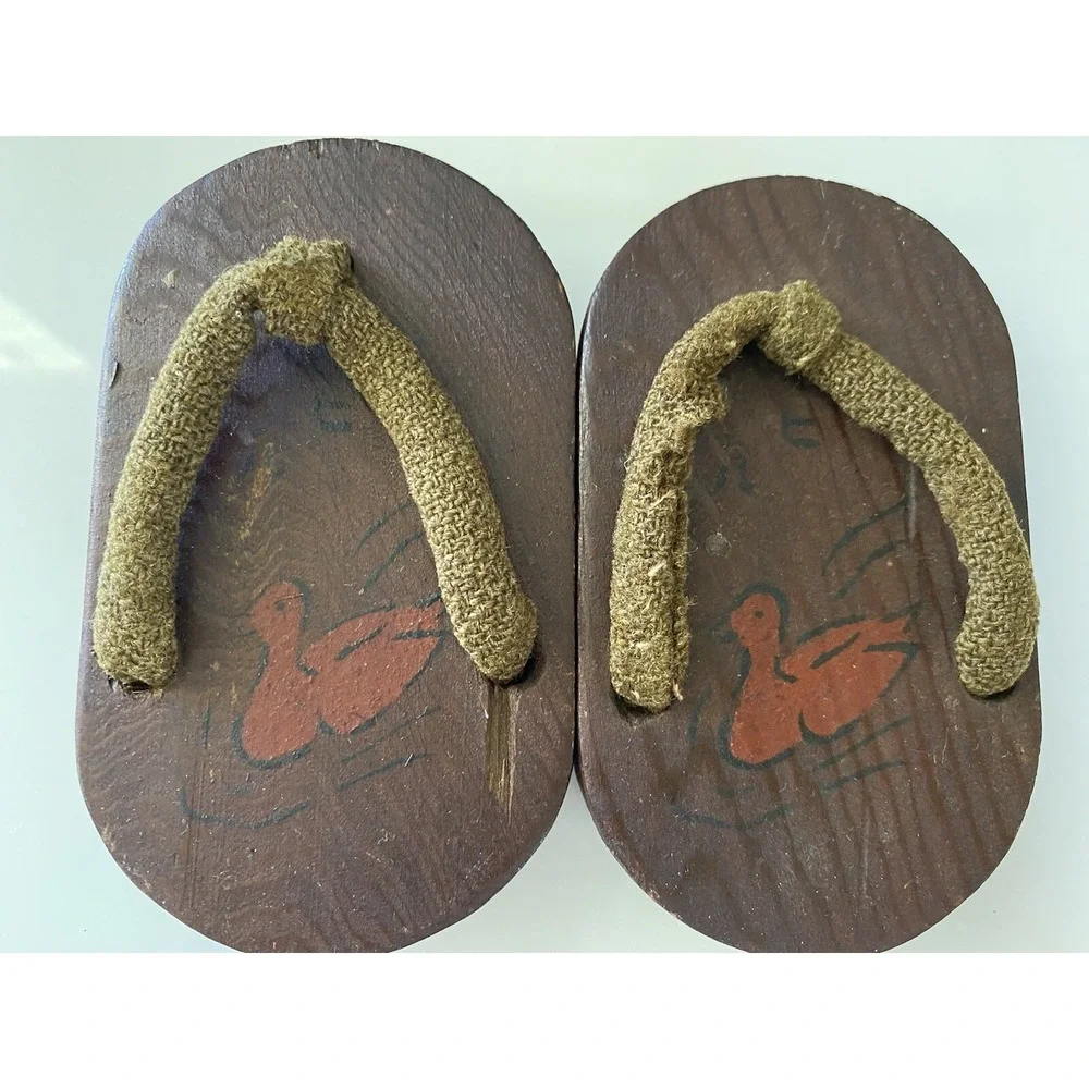 Kids Baby Japanese Traditional Clogs Geta Wooden Shoes Samurai Flip Flop 4.5